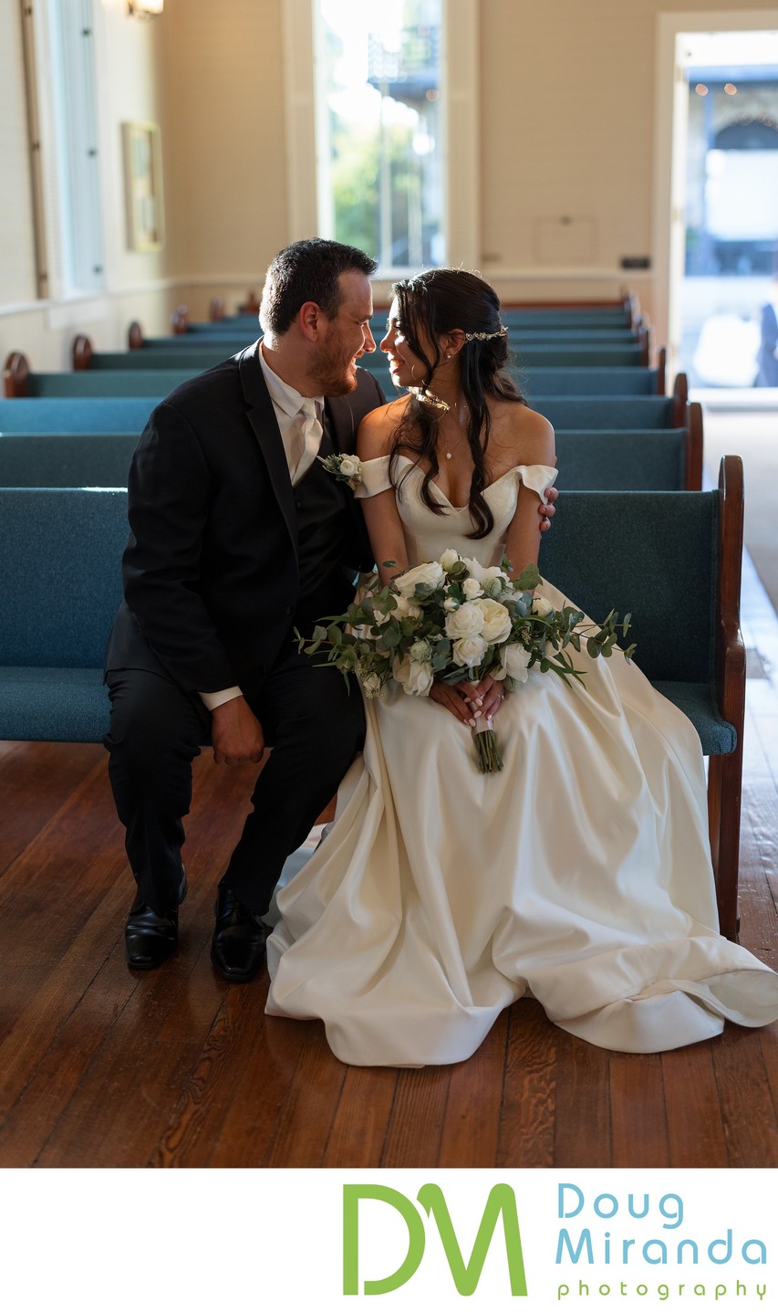 Old St. Mary’s Chapel Newly Wed Photo