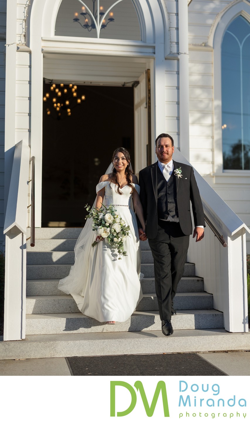 Old St. Mary’s Chapel Candid Wedding Photo