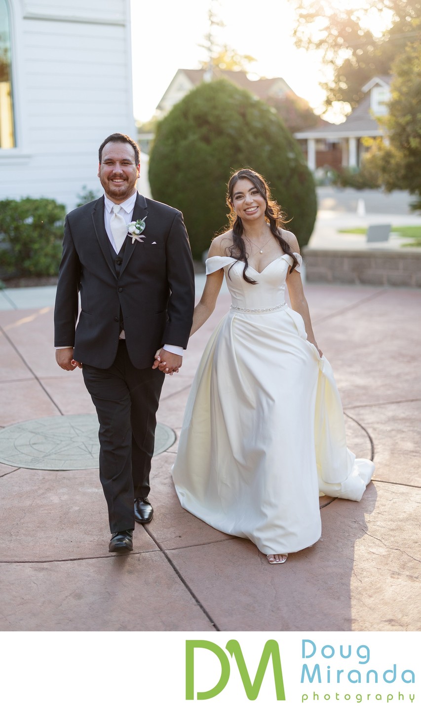 Old St. Mary’s Chapel wedding couple photograph
