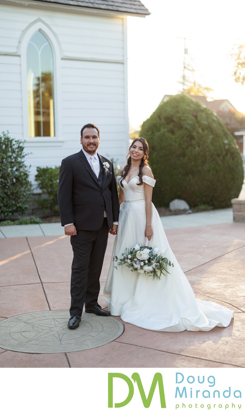 Old St. Mary’s Chapel Wedding Sunset Picture