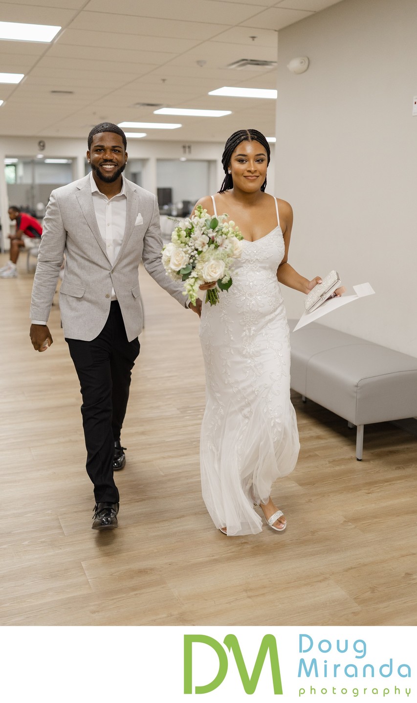 Sacramento County Clerk Candid Wedding Photo 