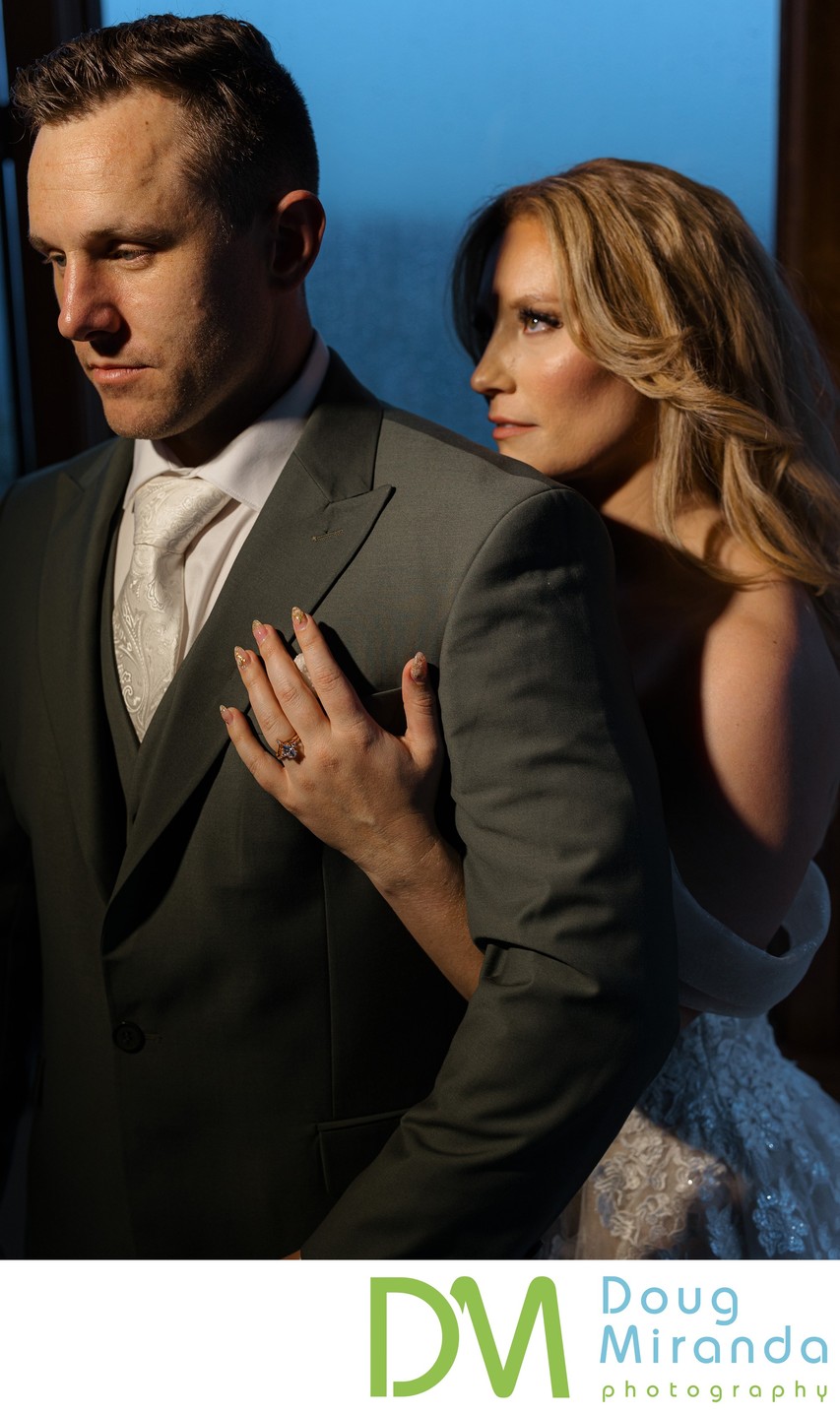Tahoe Blue Estate Indoor Wedding Portrait 