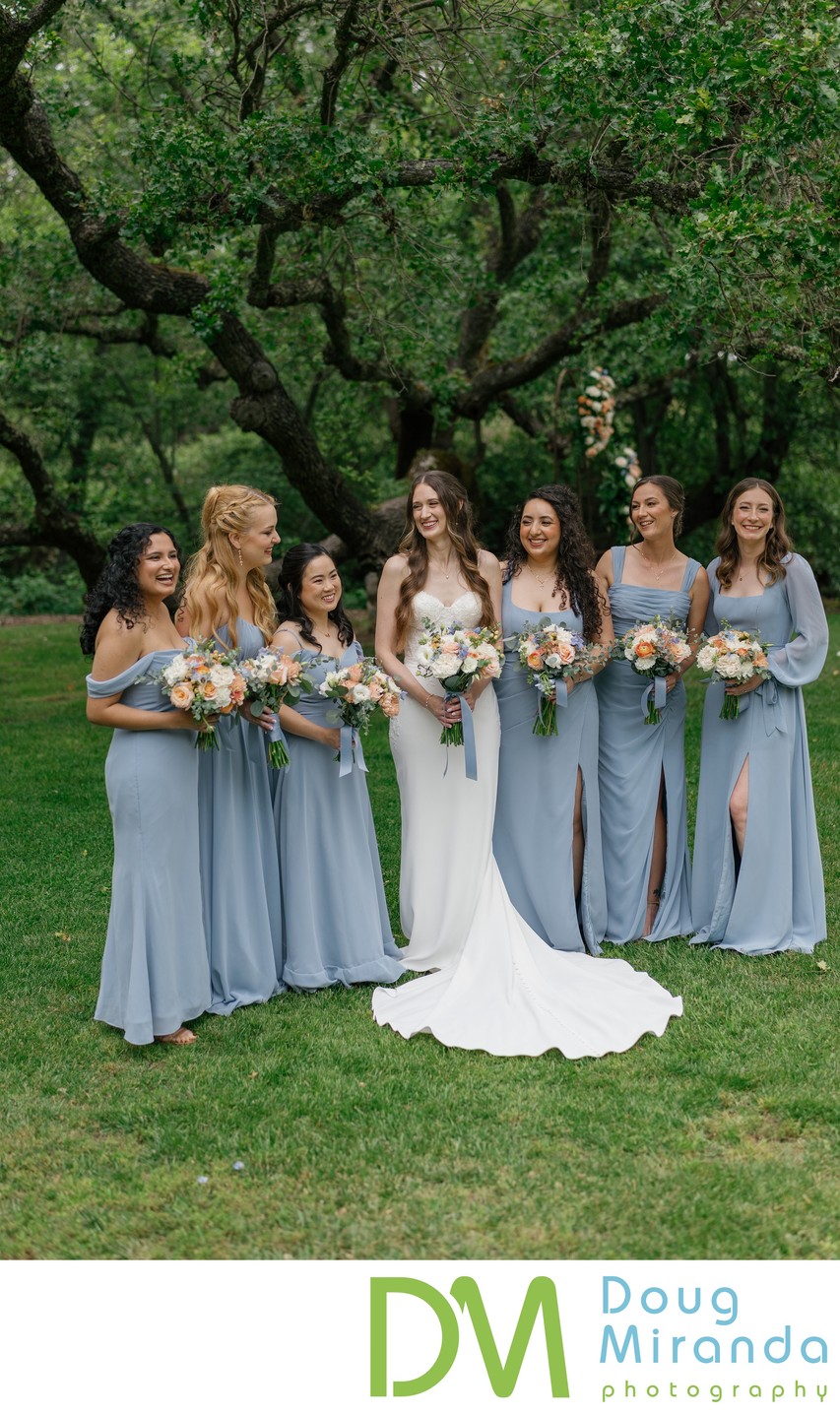 Gold Hill Gardens Bridesmaids Photos