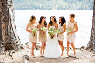 Donner Lake Bridal Party Wedding Photography