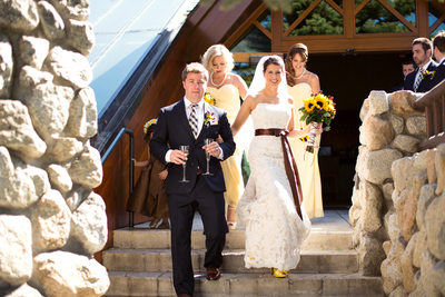 Bride and Groom at Edgewood Tahoe Golf Course Wedding