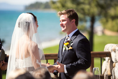 Wedding Ceremony Photos at Edgewood Tahoe Golf Course 