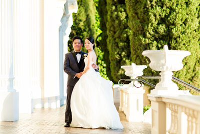 Bride and Groom Photos at Grand Island Mansion 
