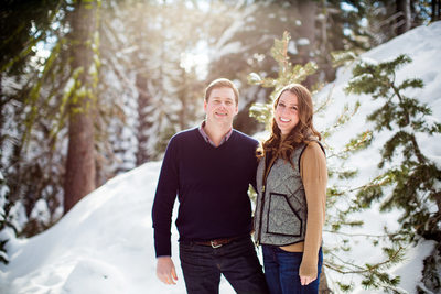 Lake Tahoe Winter Engagement Photography