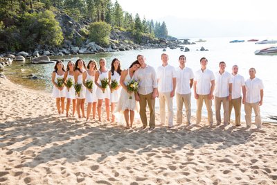 Round Hill Pines Beach Resort Wedding Bridal Party