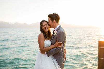 Edgewood Tahoe Lakefront Wedding Photos 
