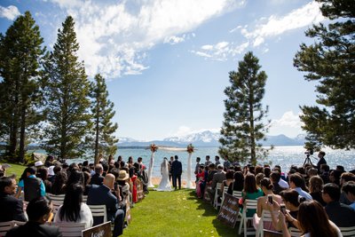 Edgewood Tahoe Wedding Ceremony Photos 