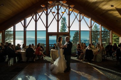 Edgewood Tahoe Wedding North Room Reception Photos
