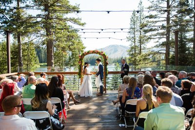 Lake Mary Sugar Bowl Resort Wedding Ceremony Photos