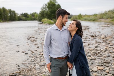 American River Parkway Engagement Photos