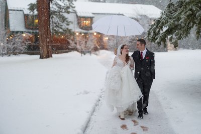 Valhalla Tahoe Winter Wedding Photos
