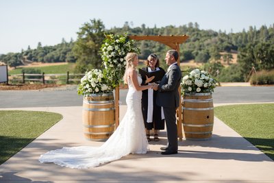Helwig Winery Wedding Ceremony Photos