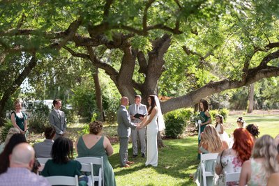 The Maples Woodland Wedding Ceremony Photos