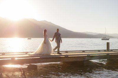 Valhalla Tahoe Lakeside Wedding Photos