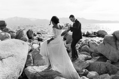 Lake Tahoe Elopement Photo 