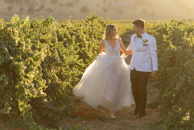 Suisun Valley Inn Wedding Sunset Photo 