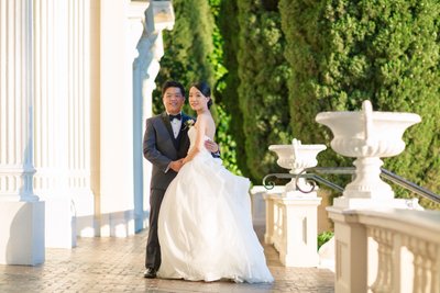 Bride and Groom Photos at Grand Island Mansion