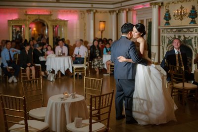 Grand Island Mansion Wedding First Dance Photograph