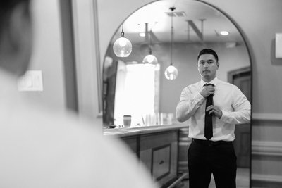 Wolfe Heights Groom Getting Ready