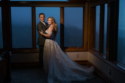 Tahoe Blue Estate Indoor Wedding Portraits 