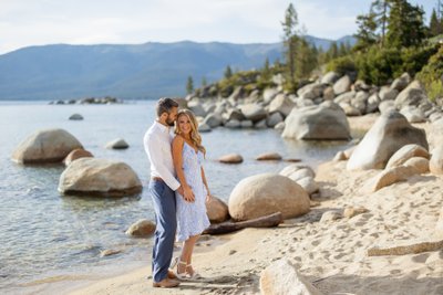 Sand Harbor Engagement Photography