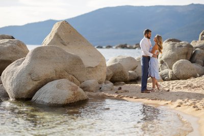 Sand Harbor Engagement Photographer