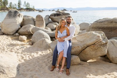 Sand Harbor Engagement Photos