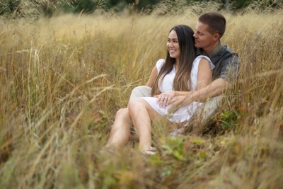 Meadow Engagement Photo 