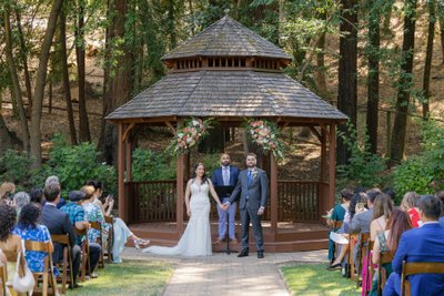 Villa Chanticleer Wedding Gazebo Ceremony Photo