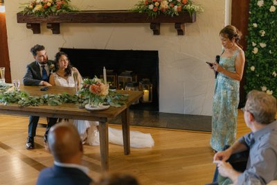 Villa Chanticleer Wedding Reception Speech 
