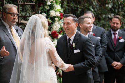 Firehouse Wedding Ceremony Groom