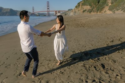 Baker Beach engagement photographer