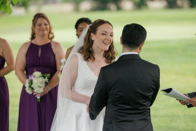 Pavilion at Haggin Oaks Wedding Ceremony Photo