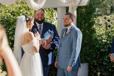Sequoia Mansion Courtyard Ceremony Photo