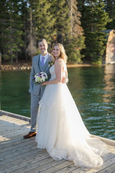 Valhalla Tahoe Lakeside Wedding Photo