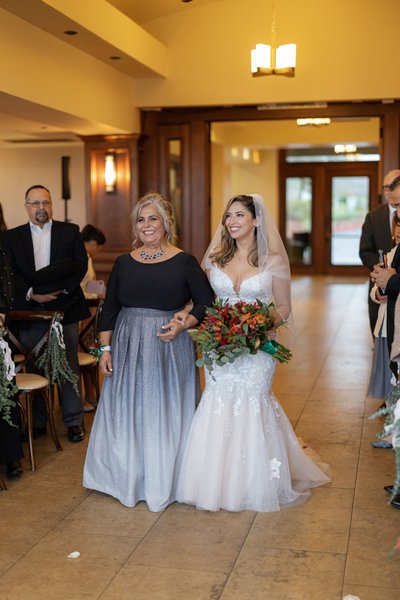 Winchester Estate Indoor Wedding Ceremony Pic