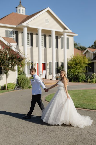 Suisun Valley Inn Candid Wedding Portrait