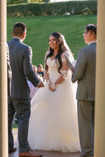 Grand Island Mansion Wedding Ceremony Photos