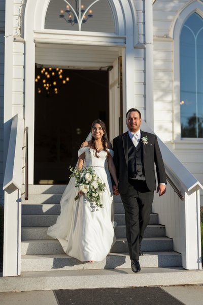 Old St. Mary’s Chapel Candid Wedding Photo