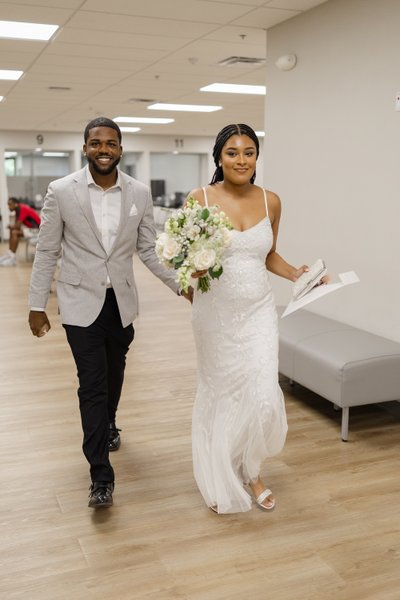 Sacramento County Clerk Candid Wedding Photo 
