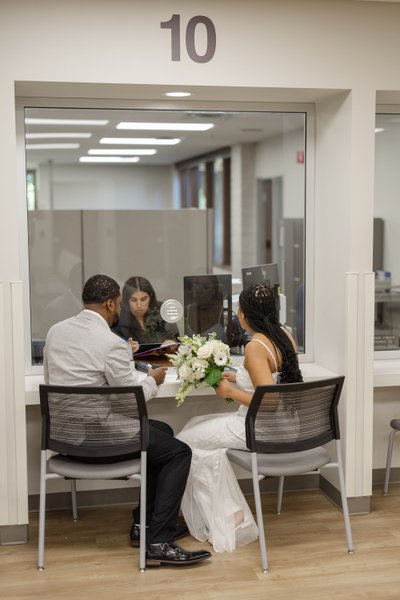Sacramento County Clerk wedding picture