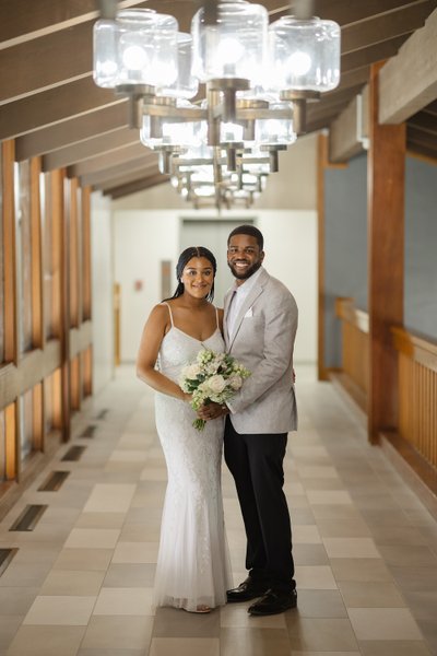 Sacramento County Clerk Indoor Wedding Portrait