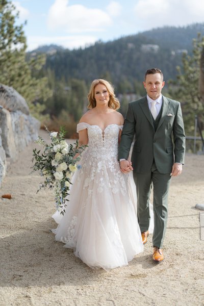 Tahoe Blue Estate Wedding Portraits 