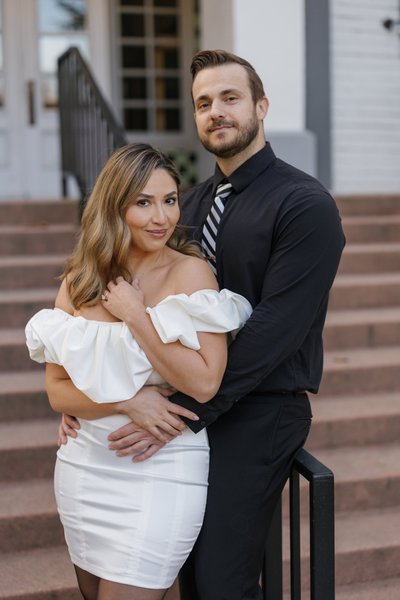 Old Town Roseville Engagement Photo 