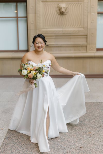 Tsakopoulos Library Galleria Bridal Portrait