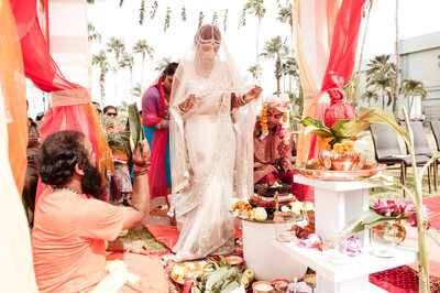 indian bride and groom aruba